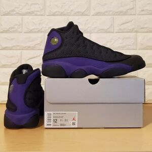 Nike Air Jordan 13 Retro Mens Size 12 Black Cat Panther Court Purple DJ5982-015